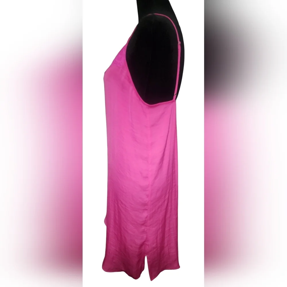 Soma Crinkle SatinLace-Trim Chemise, Womens Small - Picture 5 of 7